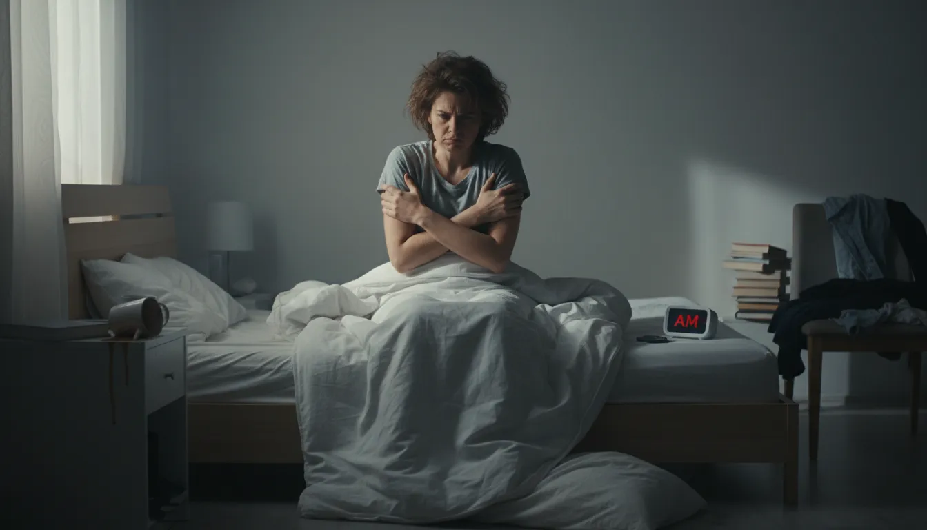 Иллюстрация wake up on the wrong side of bed: to start the day in a bad mood