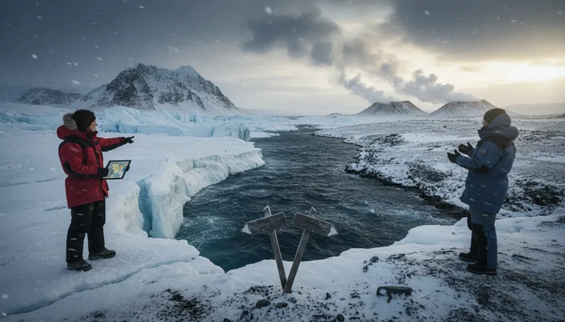 Illustration of polar: having opposite characteristics