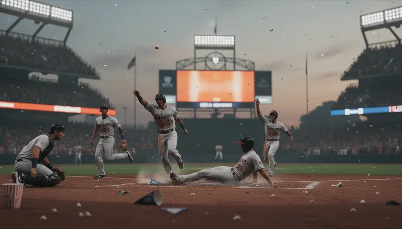 Illustration of inning: a division of play in baseball or softball