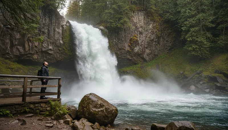 Illustration of cascade: a waterfall or series of waterfalls.