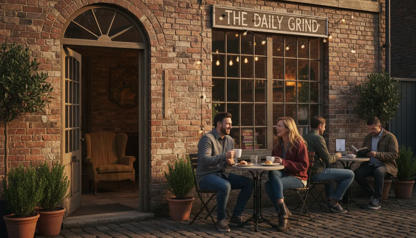 hangout 일러스트: a casual place to spend time together