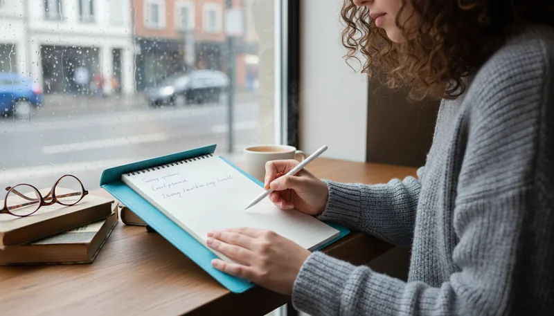 Illustration of pad: notebook for writing notes or sketches