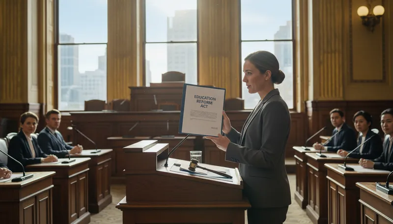 Illustration of lawmaker: A person who makes or changes laws.