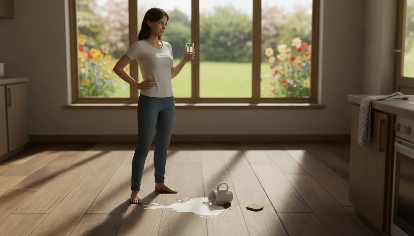 ภาพประกอบของ spilt milk: Something regretted but cannot be changed.