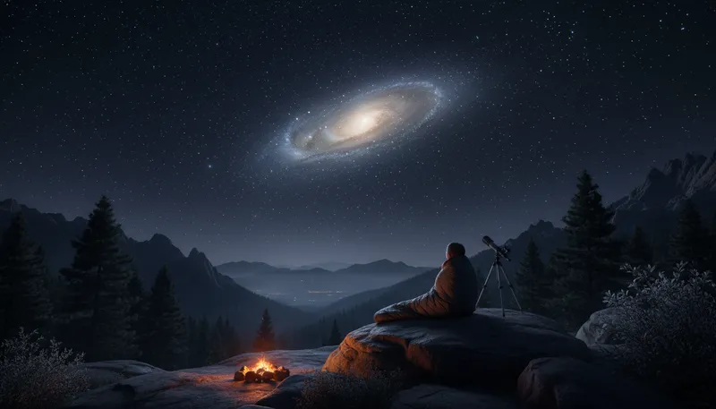Illustration of andromeda: A galaxy visible from Earth.