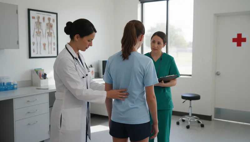 Illustration of scoliosis: A medical condition causing spinal curvature.