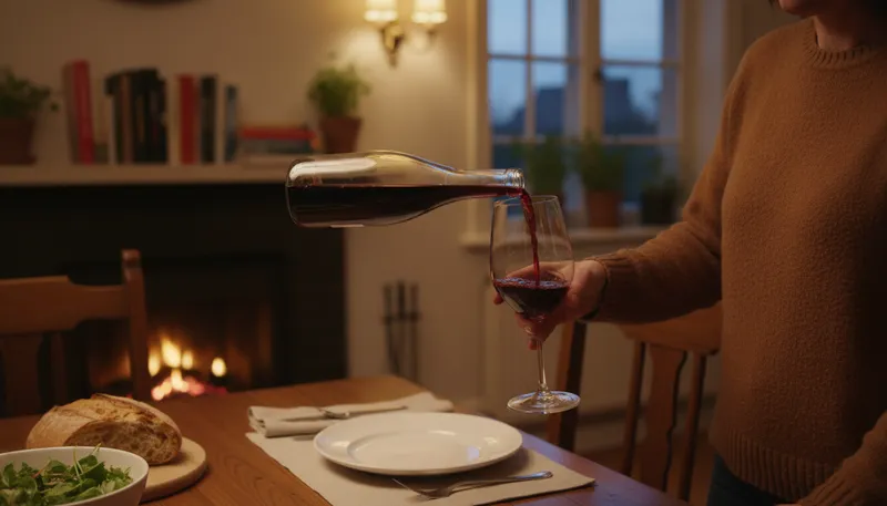 Illustration of merlot: A type of red wine known for smoothness.