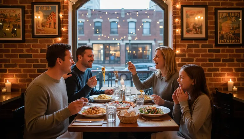 Illustration of restaurant: a place where meals are served to customers