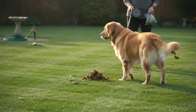 Illustration of excrement: Waste matter discharged from the body.