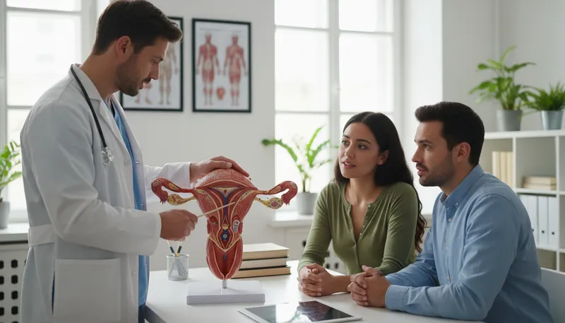 Illustration of genitalia: The external reproductive organs.