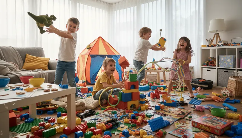 Illustration of play merry hell with: create chaos or disorder in a situation