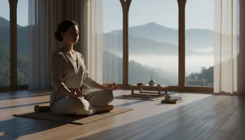 Illustration of i'm a buddhist: Practicing Buddhism and its teachings.