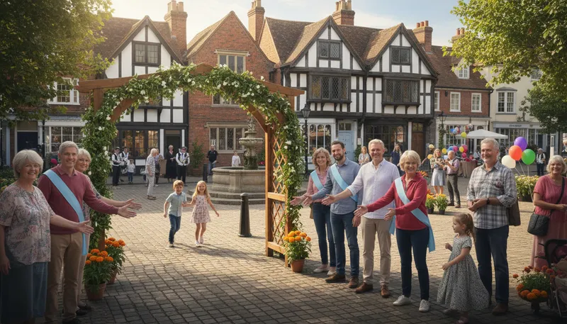 Illustration of solihull: A town in England, known for its community.