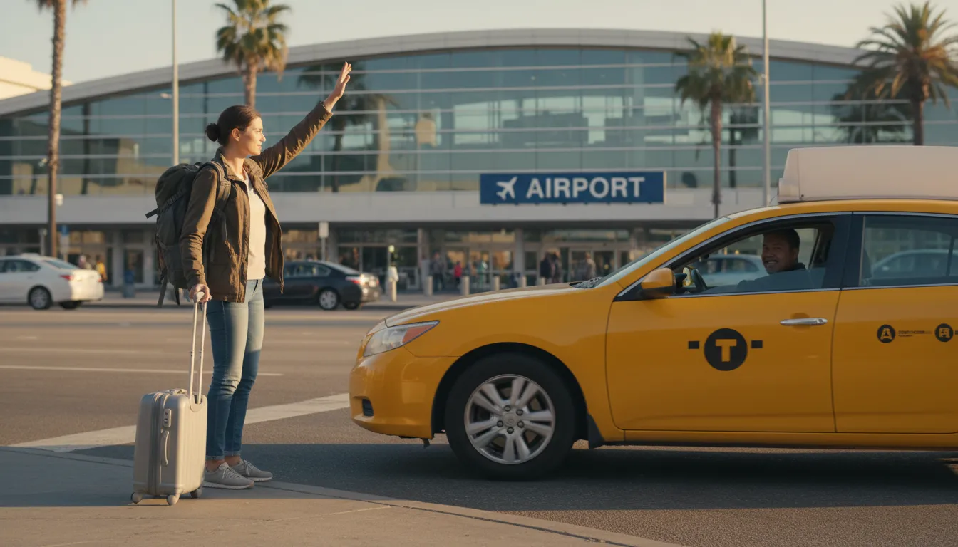 taxi 일러스트: a car for hire to transport passengers.
