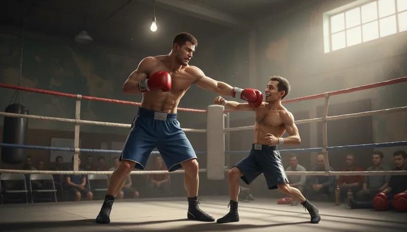 Illustration of punch below one's weight: To underperform compared to one's ability.