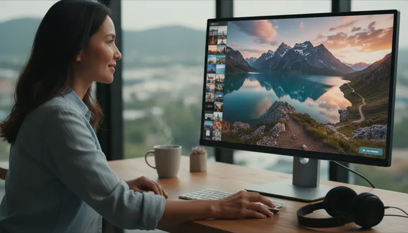 Illustration of wallpaper: a computer desktop background
