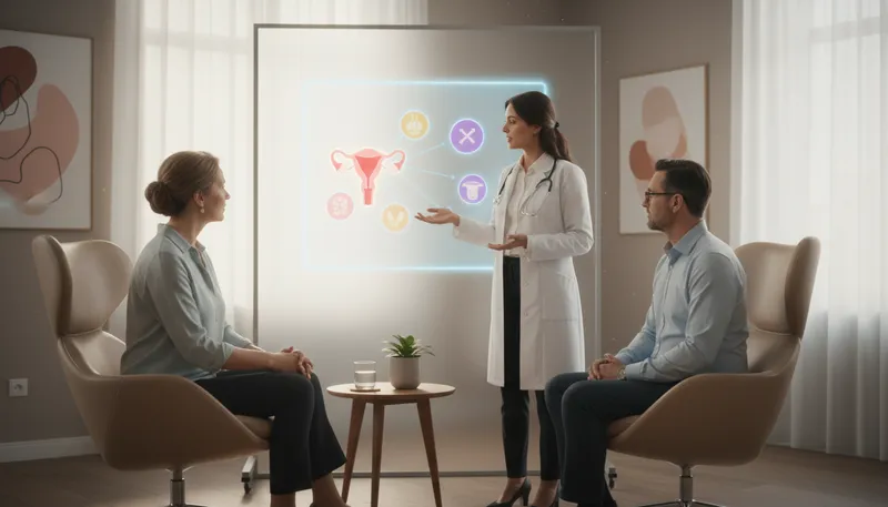 Illustration of estradiol: A hormone important for reproductive health.