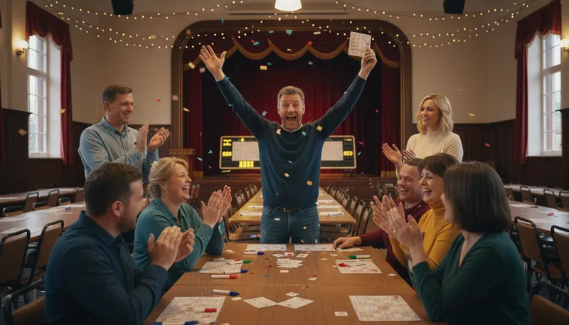 Illustration of bingo: an expression of excitement or success