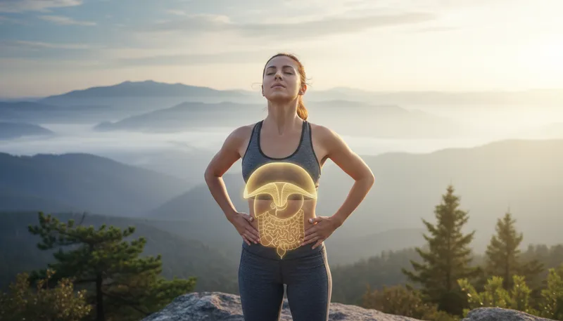 Illustration of diaphragm: A muscle that helps in breathing.