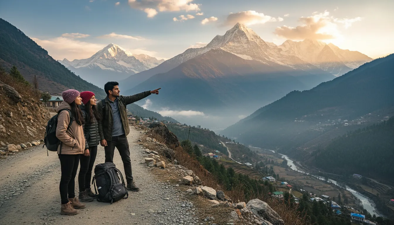 Иллюстрация Himachal: A northern Indian state known for mountains.