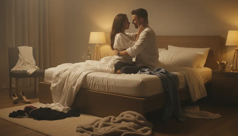 Illustration of get one's fuck on: engage in sexual activity.