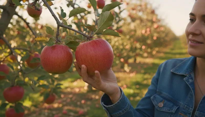 Illustration of fuji: a popular variety of sweet apple