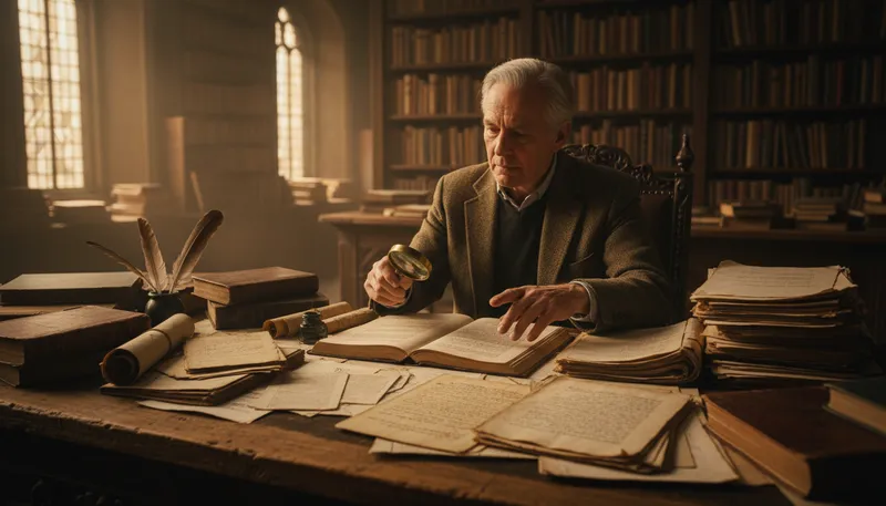 Illustration of collation: the process of comparing texts or documents.