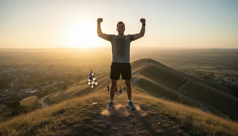 Illustration of king of the hill: the top position in a competition