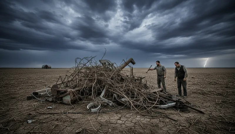 Illustration of reap the whirlwind: Face serious consequences from reckless actions.