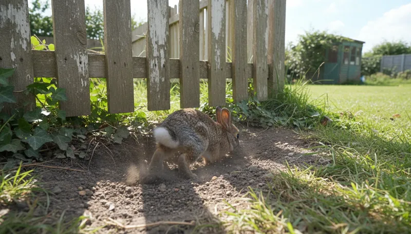 Illustration of burrow: To dig a hole or tunnel in the ground.