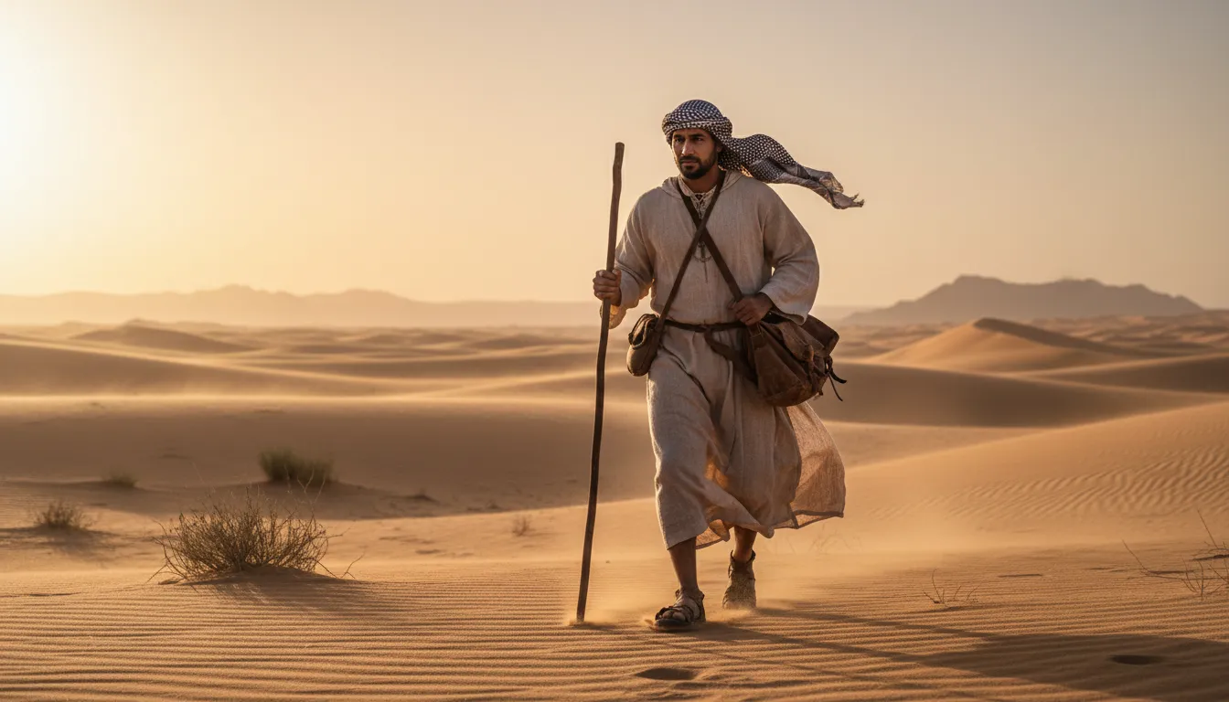 Semite 的插圖：a person speaking Arabic or Hebrew
