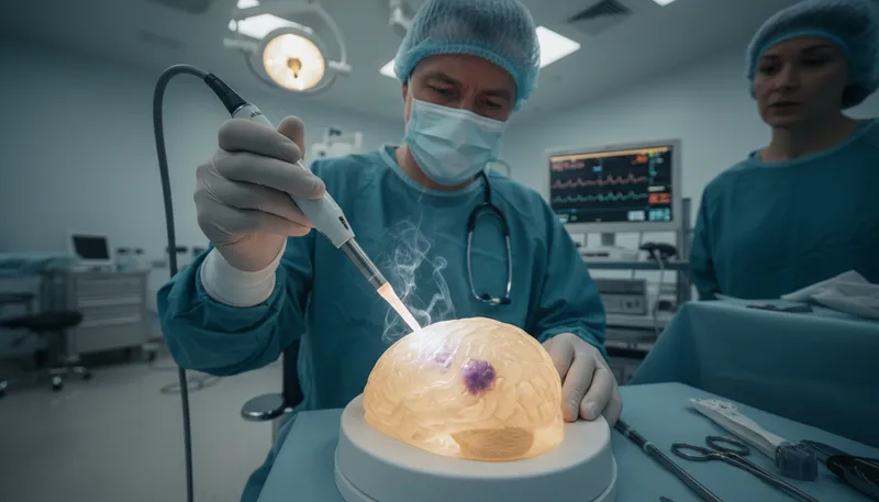 Illustration of ablation: Removal of material from a surface.