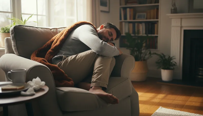 Illustration of fox sleep: A short, light nap.