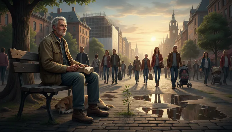 Illustration of university of life: Learning from real-life experiences, not school.