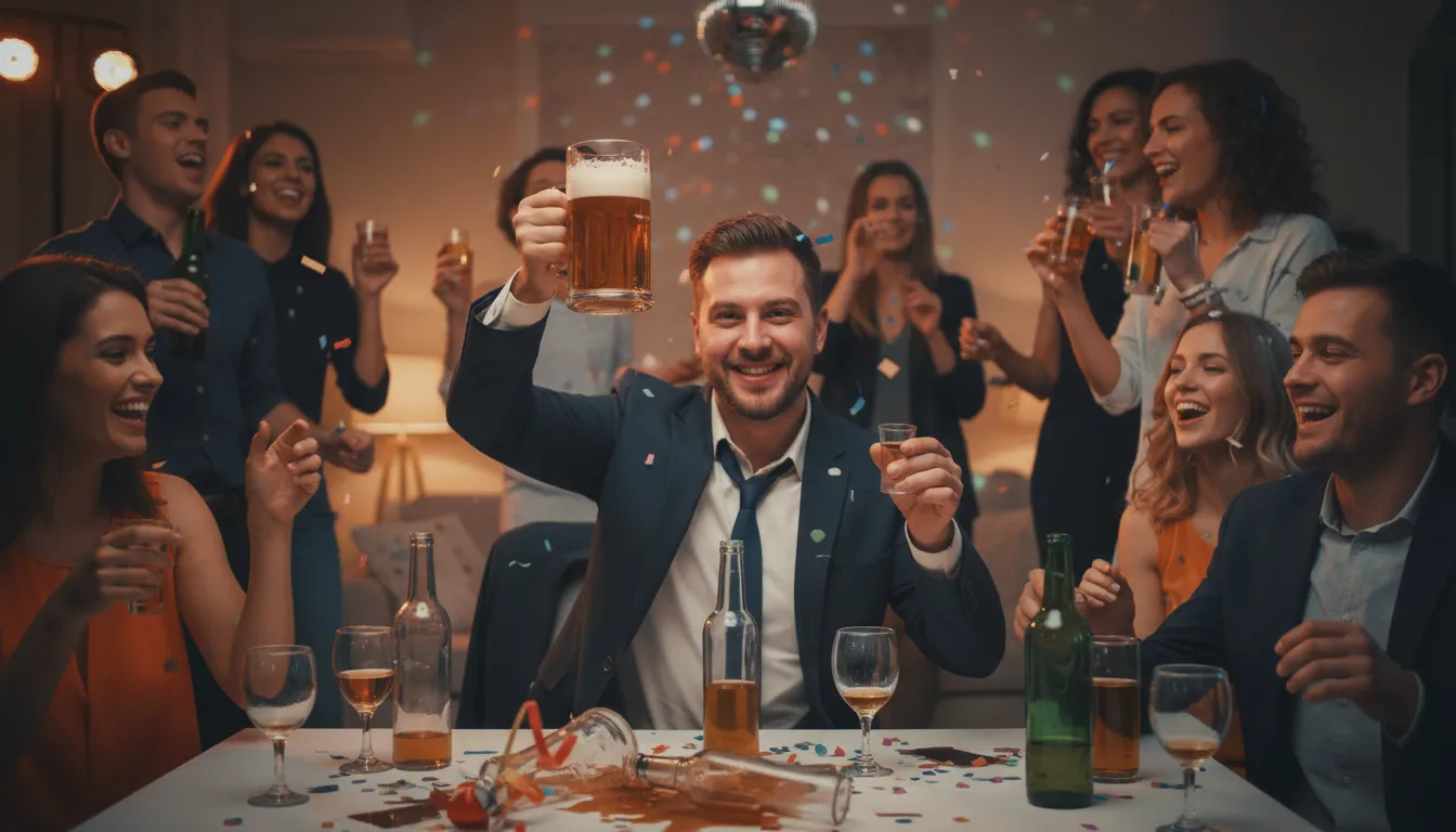 Иллюстрация have a snootful: To drink alcohol until intoxicated.