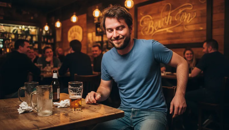 Illustration of cheap drunk: someone who gets drunk easily and cheaply