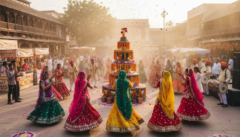 Illustration of gujarat: A state in western India known for its culture.