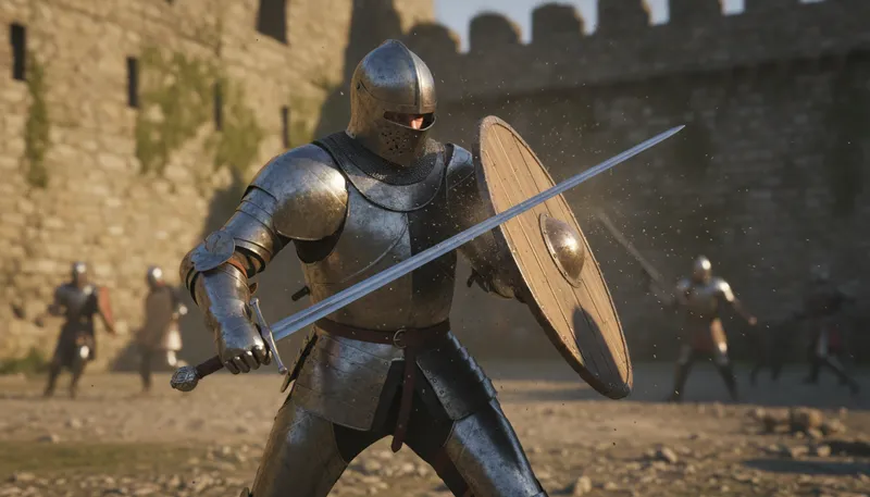 Illustration of parry: To deflect or ward off an attack.