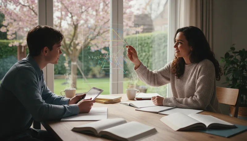 Illustration of tutor: A person who teaches a single student or small group.