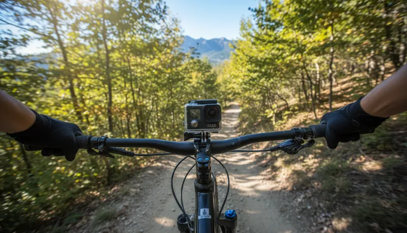 Illustration of gopro: a brand of action cameras for adventures