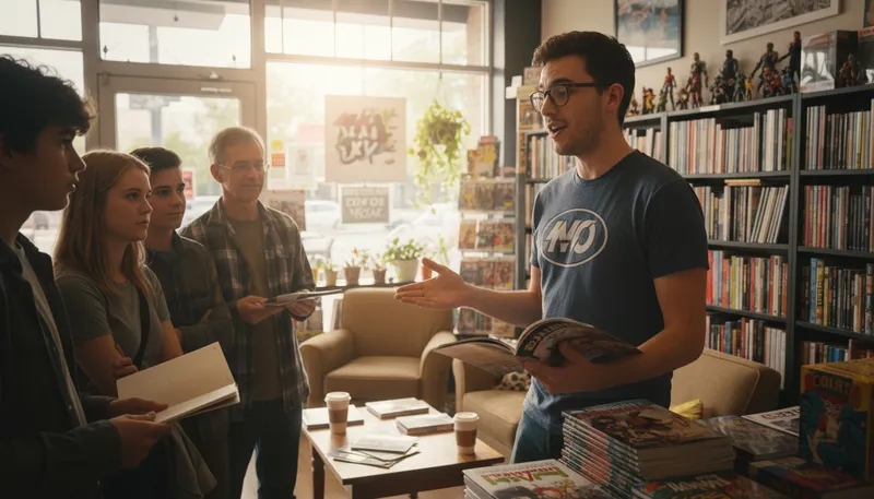 Illustration of geek: A person with a strong interest in a subject.