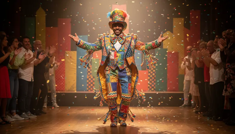 Illustration of nance: A term often used for a flamboyant man.