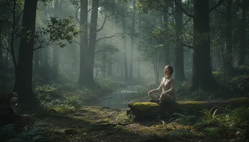 Illustration of stillness: The absence of movement or noise.