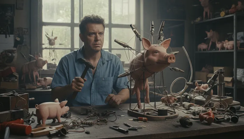 Illustration of make pigs and whistles of: Turn simple things into something elaborate.
