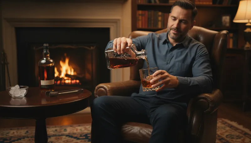 Illustration of scotch: a type of whiskey from Scotland