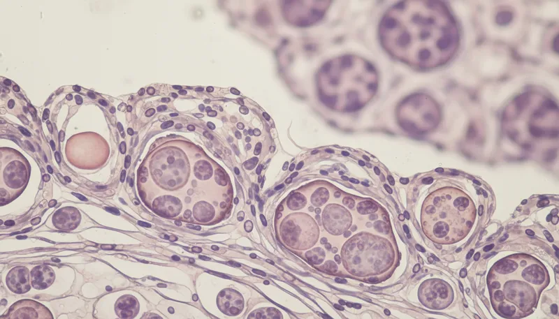 Illustration of ecm: structure surrounding cells in tissues