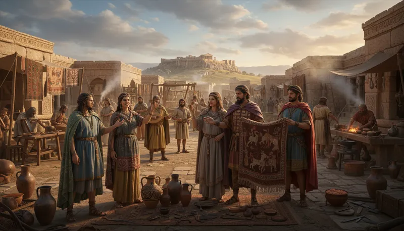 Illustration of galatians: People from the ancient region of Galatia.