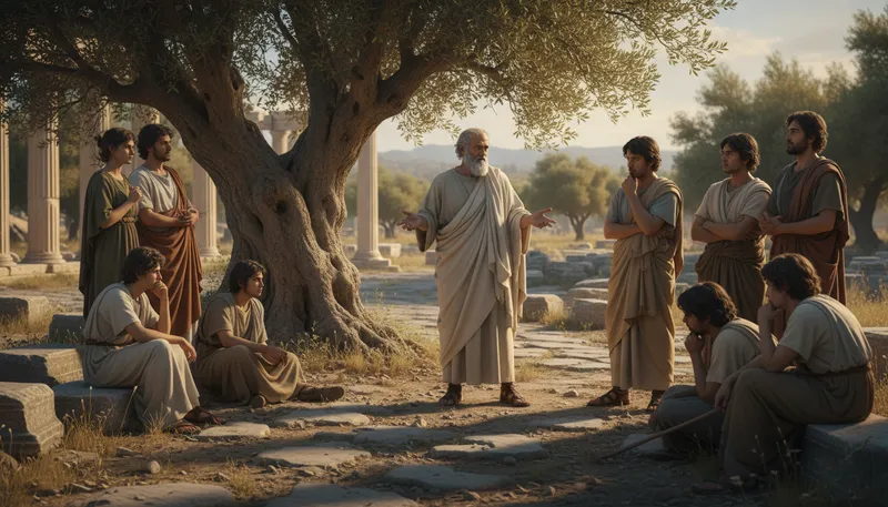 Illustration of socrates: A famous ancient Greek philosopher.