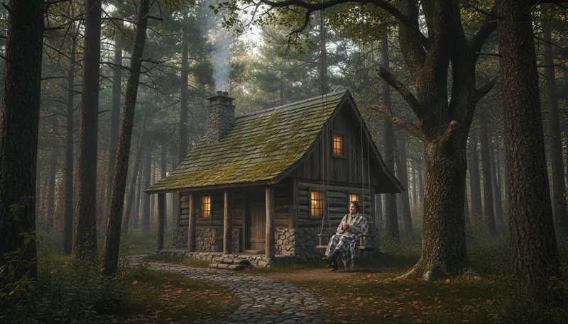 Illustration of dwelling: A place where people live; a home.