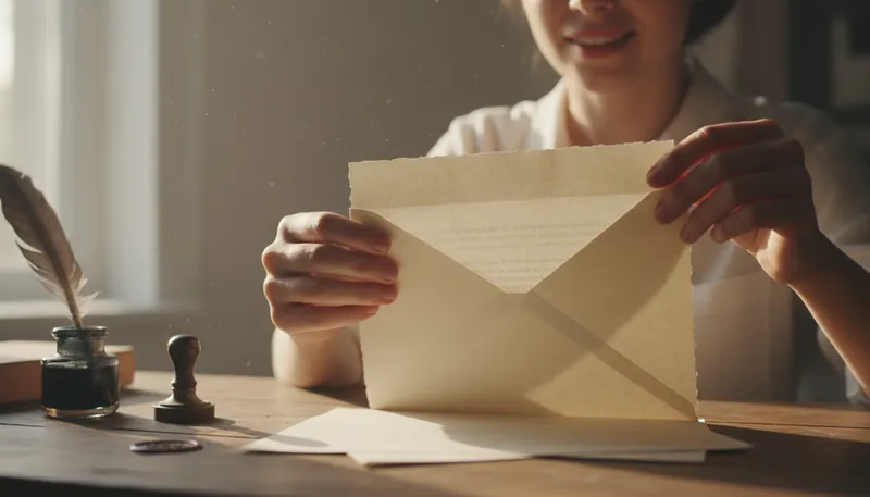 Illustration of opening of an envelope: A simple, easy task with little excitement.